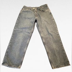 Carhartt Mens Fleece Lined Denim Relaxed Fit  Work Outdoorsman Jeans Sz 40x30